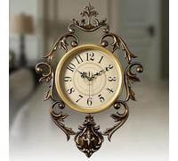 BEOTAY Kitchen Clocks Wall Battery Operated,Vintage Large Wall Clock Metal Wall Art,Silent Wall Clocks Non Ticking,Seiko Wall Clock for Living Room,Home,Office,54 * 37CM