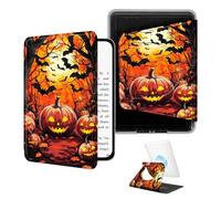 BEOTIWAD 360° Rotating Case for 6" Basic Kindle 11th Generation 2022/2024,Magnetic Detachable Stand Smart Cover with Clear Back, Auto Wake/Sleep,Pumpkins in The Woods