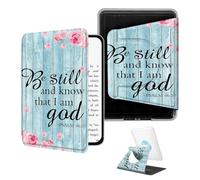 BEOTIWAD 360° Rotating Case for 7" Kindle Paperwhite 12th Gen 2024 & Kindle Colorsoft 2025/2024,Magnetic Detachable Stand Smart Cover with Clear Back, Auto Wake/Sleep,Psalm 46-10 Be Still