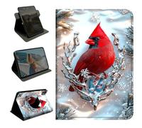 BEOTIWAD 360 Rotating Case for iPad mini 5 / Mini 4 7.9 Inch (2019/2015 Release),Slim Folio Protective Cover with Multi-Angle Stand, Smart Auto Sleep/Wake Shell,Northern Cardinal Red Bird