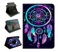 BEOTIWAD 360 Rotating Case for Kindle Paperwhite 12th Generation 7" 2024 Release & Kindle Colorsoft 2024/2025,Slim Smart Cover with Multi-Angle Stand & Auto Wake/Sleep,Rainbow Dream Catcher