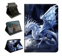 BEOTIWAD 360 Rotating Case for Lenovo Tab M10 Plus 10.6 Inch 2022 3rd Gen,Slim Folio Protective Cover with Multi-Angle Stand, Smart Auto Sleep/Wake Shell,Blue Dragon