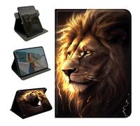 BEOTIWAD 360 Rotating Case for Microsoft Surface Go 3 10.5 Inch/Go 2 10.5 Inch/Go 10 Inch,Slim Folio Protective Cover with Multi-Angle Stand, Smart Auto Sleep/Wake Shell,Lion with Lightning