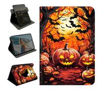 BEOTIWAD 360 Rotating Case for Samsung Galaxy Tab A11 / Tab A9 8.7 Inch 2026/2024,Slim PU Leather Folio Protective Cover with Multi-Angle Stand, Smart Auto Sleep/Wake Shell,Pumpkins in The Woods