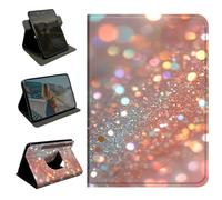 BEOTIWAD 360 Rotating Case for Samsung Galaxy Tab A11 / Tab A9 8.7 Inch 2026/2024,Slim PU Leather Folio Protective Cover with Multi-Angle Stand, Smart Auto Sleep/Wake Shell,Pastel Pink Glitter