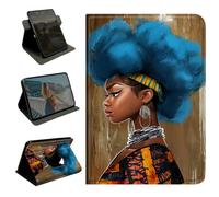 BEOTIWAD 360 Rotating Case for Samsung Galaxy Tab S10 Ultra/S9 Ultra 14.6" 2023/S8 Ultra 2022,Slim Folio Protective Cover with Multi-Angle Stand, Auto Sleep/Wake Shell,Black_Woman