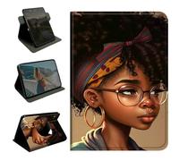 BEOTIWAD 360 Rotating Case for Samsung Galaxy Tab S11 11.0 Inch 2025 (SM-X730/X736),Slim PU Leather Folio Protective Cover with Multi-Angle Stand, Smart Auto Sleep/Wake Shell,Black African American