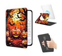 BEOTIWAD 360 Rotating Magnetic Detachable Case for 6" All-New Kindle 10th Generation 2019 Release with Hand Strap, Clear Back Stand Auto Wake/Sleep,Pumpkins in The Woods