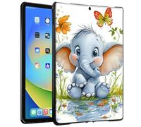 BEOTIWAD Baby Elephant in The Water TPU Tablet Case for 7" Kindle Paperwhite 12th Gen 2024 Released & Kindle Colorsoft Signature Edition 7" Slim TPU Shockproof Cover for Kindle Paperwhite 2024