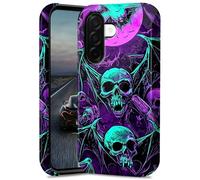 BEOTIWAD Bats Skulls Bones Phone Case for Samsung Galaxy A36 5G 6.5" Dual Layer Hybrid Hard PC & Silicone Protective Design Heavy Duty Shockproof Protective Cover for Samsung A36 5G