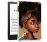 BEOTIWAD Black African American Clear Tablet Case for 6" All New Kindle 10th Generation 2019 Release,Transparent Slim TPU Back Shockproof Shell Cover for Kindle 10th Generation 2019