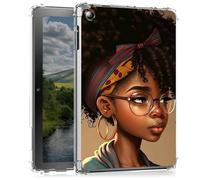 BEOTIWAD Black African American Clear Tablet Case for Samsung Galaxy Tab A8 10.5 inch 2022 Model (SM-X200/X205/X207),Transparent Slim TPU Back Shockproof Shell Cover for Galaxy Tab A8 2022