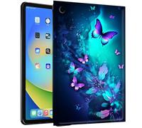 BEOTIWAD Black TPU Tablet Case for Amazon Fire HD 8 Tablet (8th/7th/6th Generation, 2018/2017/2016 Release),Slim TPU Back Shockproof Shell Cover for HD 8 Tablet,Colorful Butterflies