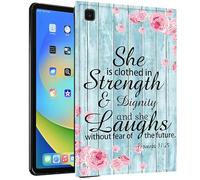BEOTIWAD Black TPU Tablet Case for Samsung Galaxy Tab A 10.1 2019 Model SM-T510 / T515 / T517,Slim TPU Back Shockproof Shell Cover for Galaxy Tab A 10.1 2019,Bible Quote Proverbs 31-25