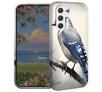 BEOTIWAD Blue Jay Bird Phone Case for Samsung Galaxy A35 5G 6.6" Hard PC Full Protective Cover Design Shockproof Protective Cover for Galaxy A35 5G