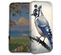 BEOTIWAD Blue Jay Bird Phone Case for Samsung Galaxy A53 5G 6.5" Hard PC Full Protective Cover Design Shockproof Protective Cover for Galaxy A53 5G