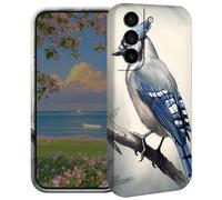 BEOTIWAD Blue Jay Bird Phone Case for Samsung Galaxy S21/S30 6.2" Hard PC Full Protective Cover Design Shockproof Protective Cover for Galaxy S21/S30