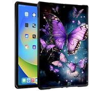 BEOTIWAD Butterfly with Glittering Wings TPU Tablet Case for 7" Kindle Paperwhite 12th Gen 2024 Released & Kindle Colorsoft Signature Edition 7" Slim TPU Shockproof Cover for Kindle Paperwhite 2024