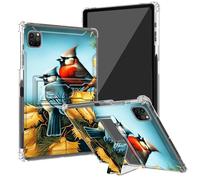 BEOTIWAD Cardinal Bird Clear Case for iPad Pro 12.9(6th/5th/4th/3rd Generation, 2022/2021/2020/2018) with Kickstand and Pencil Holder,Transparent TPU Back Shockproof Shell Cover