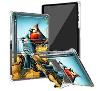 BEOTIWAD Cardinal Bird Clear Case for Samsung Galaxy Tab S9 FE 10.9 Inch 2023(X510/X516/X518) with Kickstand and Pencil Holder,Transparent TPU Back Shockproof Shell Cover