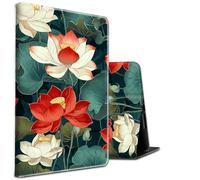 BEOTIWAD Case for 7" Kindle Paperwhite 12th Gen 2024 Released & Kindle Colorsoft Signature Edition Shockproof PU Leather Stand Cover with Auto Sleep/Wake,Lotus Flowers