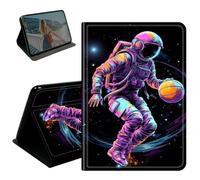 BEOTIWAD Case for iPad 10.2 Inch 9th/8th/7th Generation 2021/2020/2019,PU Leather Stand Smart Protective Cover with Auto Wake/Sleep,Multi-Angle Viewing Case,Astronaut Basketball