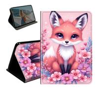 BEOTIWAD Case for Lenovo Tab M8 TB-8505F 8.0", Slim PU Leather Smart Stand Cover with Secure Magnetic Closure, Shockproof Protective Shell for Lenovo Tab M8 HD,Pink Fox Flowers