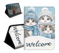 BEOTIWAD Case for Microsoft Surface Go 3/2 10.5" & Surface Go 10",PU Leather Stand Smart Protective Cover with Auto Wake/Sleep,Multi-Angle Viewing Case,Kittens