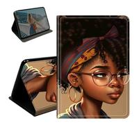 BEOTIWAD Case for Microsoft Surface Pro 11/10/9 13",PU Leather Stand Smart Protective Cover with Auto Wake/Sleep,Multi-Angle Viewing Case,Black African American