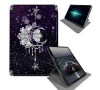 BEOTIWAD Case for Samsung Galaxy Tab A 10.1 2019 Model SM-T510 / T515 / T517-360 Rotating Stand Folding Protective Cover with Auto Sleep/Wake,Moon Star Galaxy Florals