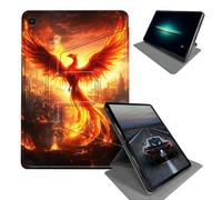 BEOTIWAD Case for Samsung Galaxy Tab A 10.1 2019 Model SM-T510 / T515 / T517-360 Rotating Stand Folding Protective Cover with Auto Sleep/Wake,Majestic Phoenix Rising
