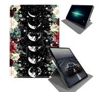 BEOTIWAD Case for Samsung Galaxy Tab A 8.0 Case 2019 SM-T290/ T295/ T297-360 Rotating Stand Folding Protective Cover with Auto Sleep/Wake,Moon Wild Floral