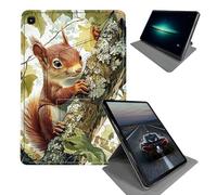 BEOTIWAD Case for Samsung Galaxy Tab A7 Lite 8.7 Inch 2021 (SM-T220/T225)-360 Rotating Stand Folding Protective Cover,Cute Little Squirrel