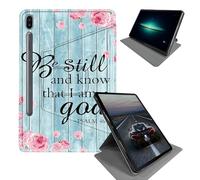 BEOTIWAD Case for Samsung Galaxy Tab S6 10.5" 2019 (Model SM-T860/T865/T867)-360 Rotating Stand Folding Protective Cover with Auto Sleep/Wake,Psalm 46-10 Be Still