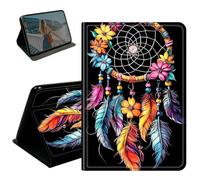 BEOTIWAD Case for Samsung Galaxy Tab S6 Lite 10.4" 2024/2022/2020 SM-P610/P613/P615/P619,PU Leather Stand Smart Protective Cover with Auto Wake/Sleep,Multi-Angle Viewing Case,Colorful Dream Catcher