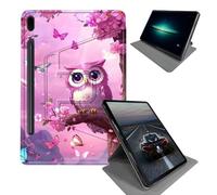 BEOTIWAD Case for Samsung Galaxy Tab S9 11inch 2023/X710/X716B/X718U/S9 FE 10.9inch/S10 FE 2025-360 Rotating Stand Folding Protective Cover with Auto Sleep/Wake,Cute Little Owl