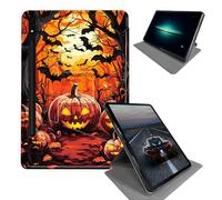 BEOTIWAD Case for Samsung Galaxy Tab S9 Plus/X810/X816B/X818U/S9 FE Plus 12.4inch/S10 Plus -360 Rotating Stand Folding Protective Cover with Auto Sleep/Wake,Pumpkins in The Woods