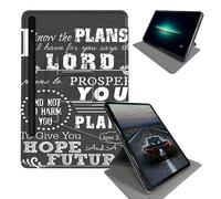 BEOTIWAD Case for Samsung Galaxy Tab S9 Plus/X810/X816B/X818U/S9 FE Plus 12.4inch/S10 Plus -360 Rotating Stand Folding Protective Cover with Auto Sleep/Wake,Jeremiah 29-11 Bible Verse
