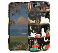 BEOTIWAD Cats Playing On Bookshelves Phone Case for iPhone 6 4.7" Hard PC Full Protective Cover Design Shockproof Protective Cover for iPhone 6 4.7"