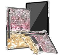 BEOTIWAD Christian Bible Psalm 46-5 Clear Case for Samsung Galaxy Tab S9 FE 10.9 Inch 2023(X510/X516/X518) with Kickstand and Pencil Holder,Transparent TPU Back Shockproof Shell Cover