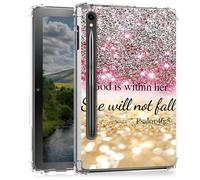 BEOTIWAD Christian Bible Psalm 46-5 Clear Tablet Case for Samsung Galaxy Tab S9 FE 10.9 Inch 2023(X510/X516/X518),Transparent Slim TPU Back Shockproof Shell Cover Samsung Tab S9 FE 2023