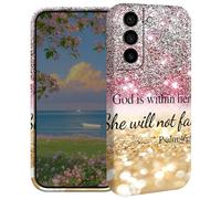BEOTIWAD Christian Bible Psalm 46-5 Phone Case for Samsung Galaxy S21 Plus/S30 Plus 6.7" Hard PC Full Protective Cover Design Shockproof Protective Cover for Galaxy S21 Plus/S30 Plus