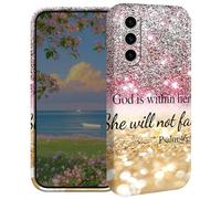 BEOTIWAD Christian Bible Psalm 46-5 Phone Case for Samsung Galaxy S23 Plus 6.6" Hard PC Full Protective Cover Design Shockproof Protective Cover for Galaxy S23 Plus