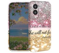BEOTIWAD Christian Bible Psalm 46-5 Phone Case for Samsung Galaxy S25 Edge 6.7" Hard PC Full Protective Cover Design Shockproof Protective Cover for Galaxy S25 Edge