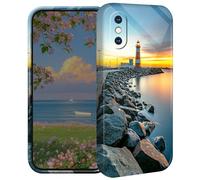 BEOTIWAD Citys Lighthouse Phone Case for iPhone Xs MAX 6.5" Hard PC Full Protective Cover Design Shockproof Protective Cover for iPhone Xs MAX 6.5"