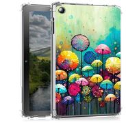 BEOTIWAD Colored Mushroom Clear Tablet Case for Samsung Galaxy Tab A8 10.5 inch 2022 Model (SM-X200/X205/X207),Transparent Slim TPU Back Shockproof Shell Cover for Galaxy Tab A8 2022
