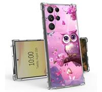 BEOTIWAD Cute Little Owl Clear Case for Samsung Galaxy S23 Ultra 6.8" Slim Transparent Anti-Yellow TPU Military Protective Tough Durable Bumper Protective Cover for Samsung S23 Ultra