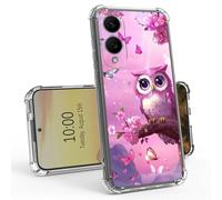 BEOTIWAD Cute Little Owl Clear Case for Samsung Galaxy S25 Edge 6.7" Slim Transparent Anti-Yellow TPU Military Protective Tough Durable Bumper Protective Cover for Samsung S25 Edge
