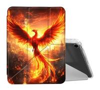 BEOTIWAD for iPad 10.2 & 10.5/iPad 9th/8th/7th Generation 10.2" 2021 2020 2019 Case Mutil Angles Folding Y-Shaped Stand Cover with Pencil Holder Auto Wake/Sleep,Majestic Phoenix Rising