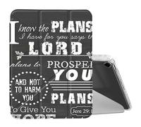 BEOTIWAD for iPad 10.2 & 10.5/iPad 9th/8th/7th Generation 10.2" 2021 2020 2019 Case Mutil Angles Folding Y-Shaped Stand Cover with Pencil Holder Auto Wake/Sleep,Jeremiah 29-11 Bible Verse